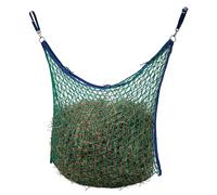 GALOP WEAR Silver Pro Hay Net 130 x 90 cm Knotless - 4 mm with Anti-Loss Closure & Attachment Set Including Carabiner - for Horses & Alpacas (130 x 90 cm, Mesh Width 4.5 cm)