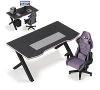 GALPADA 1:12 Scale Miniature Gaming Desk Chair Set Black PLA Dollhouse Furniture Modern Tiny Office Setup For Diorama Decor Photography Props Creative Gift Craft Art Display Cool New Project 14.5 cm