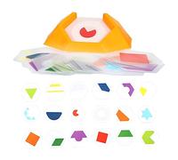 GALPADA 1 Box Colorful Geometric Shape Puzzle Box Early Learning for Non Slip Corners Smooth Rounded Edges Logical Thinking and Spatial Imagination Development Suitable for Parent
