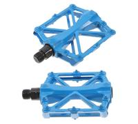 GALPADA 1 Pair Aluminium Alloy Bike Pedal with Bearing Structure Multi Purpose Blue Pedals for Mountain Road and Urban Bikes Durable and Easy to Install Cycling Accessory