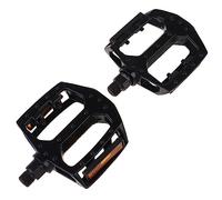 GALPADA 1 Pair Aluminium Alloy Bike Pedals Multi Purpose Pedal Accessory for Road and Mountain Bikes Comfortable Efficient Easy to Install Durable Black Design Single Rolling Beads