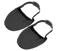 GALPADA 1 Pair Bowling Shoe Covers Sliding Mat Black Cotton Smooth Short Flannelette Helps Slippery Easy to Take Off Sports Accessories