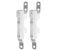 GALPADA 1 Pair Curtain Track Pulley Accessories Magnetic Installation Stainless Steel and Plastic Sliding Wheels for Drapes and Sheers, Window and Office Use