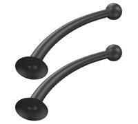 GALPADA 1 Pair Helmet Silicone Suction Cup Tentacles Black Easy to Install Helmet Decoration Cute External Tentacles