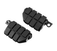 GALPADA 1 Pair Motorcycle Foot Pegs Aluminium Alloy Rubber Grip, Easy to Install and Replaceable off Road Motorbike Pedals for Cross-country Riding Accessories