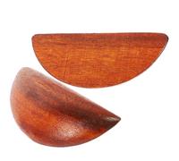 GALPADA 1 Pair Peach Wood Holy Cups Divination Tool with Retro Brown Finish for Easy Storage and Traditional Chinese Culture Decoration, for Divination and Home Decoration