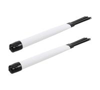 GALPADA 1 Pair Professional Nylon Drum Brushes Lightweight Safe for Drumheads for Jazz Acoustic Drumming Durable Performance with Gentle Brush Hair for Musicians the Move