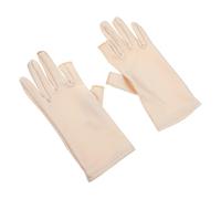 GALPADA 1 Pair Riding Gloves Cloth Gloves Nail Art Accessory Salon Sweat Absorption Comfortable Highly Flexible Material for Manicure and Riding