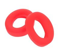 GALPADA 1 Pair Silicone Headphone Earpad Covers for Wireless Headset, Protects Headphones and Easy to Clean, Suitable for Long Trips and Outdoor Activities, Red Replacement Ear Pad Cushion