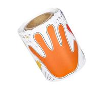 GALPADA 1 Roll Colorful Handprint Bulletin Board Border Trim Sticker for Classroom Desks and Teaching Space, Coated Paper Material Easy Application and Inspiring Creativity