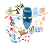 GALPADA 1 Set Miniature Beach Accessories Set Summer Dollhouse Decor Micro Landscape for DIY Beach Scene Chic Decoration for Mini House Realistic Details for Long Term Use
