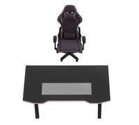GALPADA 1 Set Miniature Computer Gaming Chair And Desk 1:12 Scale Dollhouse Furniture Tiny Office Chair Accessories for Action Figures Dioramas Models Black