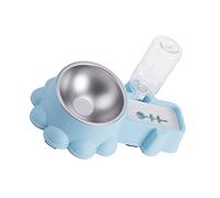 GALPADA 1 Set Multi Function Cat Feeder Water Dispenser of Stainless Steel Pet Bowl for Cats Dogs and Rabbits Convenient Dual Feeding with Reservoir for Easy Water Monitoring for Busy Pet