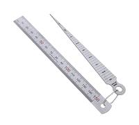 GALPADA 1 Set Practical Taper Gauge Steel Straight Ruler for Precision Welding and Measurement Polished Stainless Steel for Engineering Mechanics and Students Pocket with Convenient