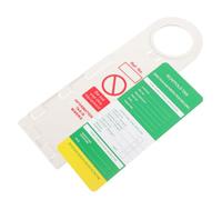 GALPADA 1 Set Scaffold Inspection Record Kit Essential Construction Site Tags for Compliance PVC Material Easy to Install and Remove for Maintenance and Safety Operations