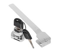 GALPADA 1 Set Sliding Glass Door Lock Elegant Security for Glass Display Cabinets Easy Installation Convenient Operation Key Included for Freezers and Cabinets