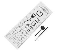 GALPADA 1 Set Standard Eye Testing Chart for Wall Use Adorable Design Eye Exam Tool for Adults Material Accurate Vision Test Chart for Home Classroom