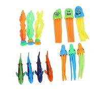 GALPADA 1 Set Underwater Sinking Diving Set for Fun Swimming Pool Treasure Hunt Includes Sharks Octopuses Seaweed and Jellyfish for Diving Training and Skill Development Random Color