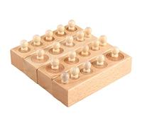 GALPADA 1 Set Wooden Cylinder Blocks Educational for Early Learning Interactive Parent Plaything Develop Depth Skills Fun Game for Boys
