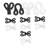 GALPADA 10 Pairs Metal Hook and Eyes Closure Durable Rust Resistant Hooks Replacement for Dresses Skirts Trousers Sewing Craft Fixing Tools with Thickened Small Easy Storage