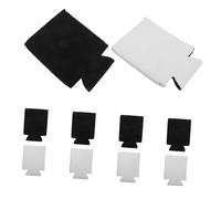 GALPADA 10 Pcs Can Insulated Covers Non-Slip Beer Bottle Cooler Sleeves with Textured Grip Reusable Soda Can Covers for Temperature Control and Spill Prevention Black White