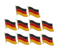 GALPADA 10 Pcs Iron German Flag Pin Badge with Butterfly Clasp, Versatile Use and Elegant Design for Occasions, Unique Shape Lapel Pins to Showcase Personal Style