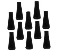 GALPADA 10 Pcs Rubber Archery Tips for Wooden Fiberglass Carbon Arrows Soft Flexible Safety Arrowheads for Outdoor Target Practice and Small Game Durable Elastic Black