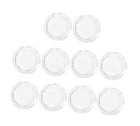 GALPADA 10 Pcs Transparent Lash Storage Boxes with Thickened Diamond-Cut Design Self-Adhesive False Eyelash Holder Cases for Travel and Cosmetic Organization Suitable for Beauty