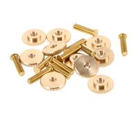 GALPADA 10 Sets Metal Badge Screw Caps with Butterfly Clutch Pin Backs for Crafting Secure and Remove Badge Accessories Versatile Design for DIY Brooches and Lapel Pins