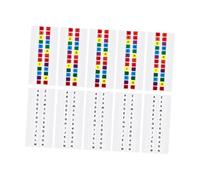 GALPADA 10 Sheets Removable Alphabet Sticky Tabs Adhesive Page Markers for School Office Home Use Colorful Index Flags with Design Repositionable Notepad Stickers for Books and Documents