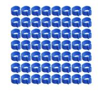 GALPADA 100 Pcs Bird Leg Bands Pigeon Leg Band Easy to Apply and Remove Portable Plastic 0.51x0.51x0.28inch for Breeding and Poultry Operations Management Pet Birds and Pigeon Supplies