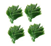 GALPADA 100 Pcs Simulation Bamboo Leaves Decor Plastic Faux Bamboo Branches for Home Office Shop Decoration Greenery Adornment