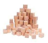 GALPADA 100 Pcs Smooth Edges Wood Cubes Solid Wooden Blocks for Crafting and Educational Building Plain Wood Cubes for DIY Puzzle Making and Creative Group Projects