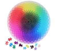 GALPADA 1000 Piece Circle Puzzle Jigsaw Puzzle for Adults Paper Material with Rounded Edges and Corners Unique Appearance Beautiful Challenging Design Safe to Play for Adults