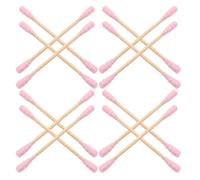GALPADA 1000Pcs Pink Spiral Double Head Cotton Buds Dual End Swabs Makeup Cleaning Swabs Ear Wax Removal Beauty Cotton Sticks for Personal Care