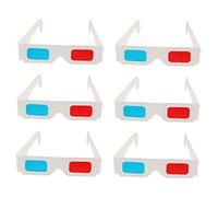 GALPADA 100pcs Anaglyph Movie Glasses Cardboard Frames for Videos and Movies Lightweight Glasses for Easy Carrying for Parties and Events