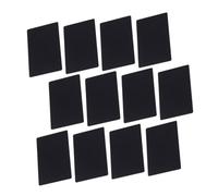 GALPADA 100pcs Black Metal Business Cards Thin Engraved Name Plates for Sublimation DIY Printing Professional Label Tags