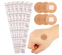 GALPADA 100pcs Elastic Fabric Breathable Wound Stickers Easy Application and Practicability, Large Simple-Shaped Hemostatic Patches Suitable for Knuckle and Finger Joint Protection