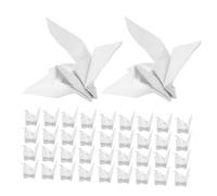 GALPADA 100pcs Folded Crane Bird Home Decor Wedding Party Decorations Crane Hanging Decor Origami Origami Art White
