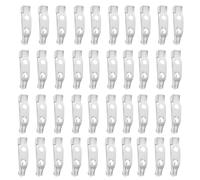 GALPADA 100pcs Iron Brooch Pins with Locking Pin Backs Three-holes Design Lightweight and Burr-free for Sewing and Formal Occasions