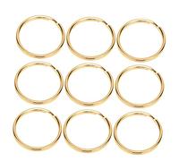 GALPADA 100pcs Key Round Flat Metal Keychain for Keys Organization Crafts Home Car Use and Sturdy Design