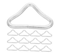 GALPADA 100pcs Metal Trampoline Triangle Rings Replacement Buckles for Stable Mat Fixing Wear-resistant DIY Repair Accessories Enhancing Structural Integrity and Weight Capacity