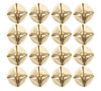 GALPADA 100pcs Mini Dog Collar Bell Tiny Bell for Dog Collar Multipurpose Charm Anti-lost Iron Lightweight Cross Pattern 4mm Hole Diameter Outdoor Activities