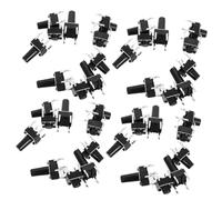 GALPADA 100Pcs Momentary Tactile Push Button Switch Assortment Kit Normally Open Micro Switches with Instant Response and Stable for Electronic Projects and Circuit Control