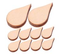 GALPADA 100pcs Natural Water Drop Shape Wooden DIY Chips Craft Embellishments for Handmade Decorations Scrapbooking and Art Projects