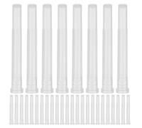 GALPADA 100pcs Needle Caps for Syringes 42mm Plastic Protective Covers with Secure Fit, Leakproof Design Preventing Accidental Needle Sticks, for Clinical Environments and Home Use