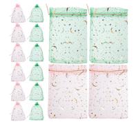 GALPADA 100pcs Organza Jewelry Pouches Drawstring Bags for Wedding Favors and Valentine's Day, Small 4x6 Inch Minimalist Delicate Storage Bags, Easy to Open and Carry