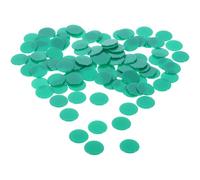 GALPADA 100pcs Plastic Bingo Chips Small Colored Counting Markers Grass Green Double-sided Discs for Party Game Accessories and Reward Tokens