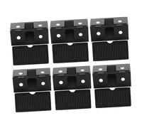 GALPADA 100pcs Right Angle Brackets Corner Gusset Joint Fasteners for Cabinet Shelf Support Furniture Connectors Black