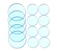 GALPADA 100pcs Transparent Blue Bingo Counting Chips Versatile Game Discs for Early Education Parties and Fundraising Events Easy to Clean Counting Chips for Learning Games